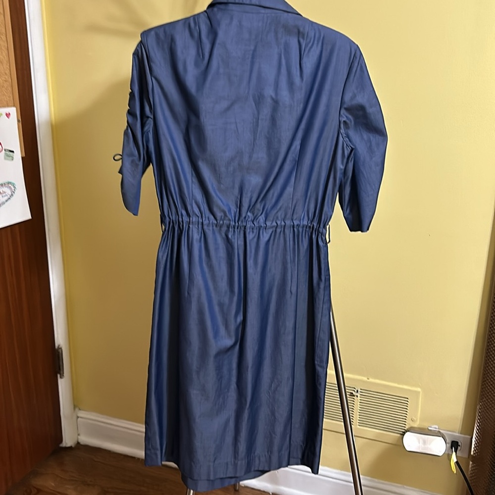 AKRIS CASUAL DENIM LOOK DRESS - Picture 3 of 5